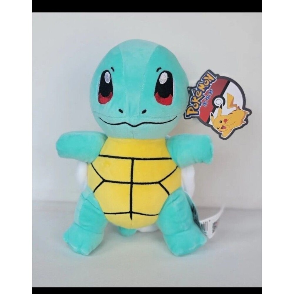 New Squirtle Official Licensed Pokemon Plush Stuffed Doll Toy Gift Authentic 8"